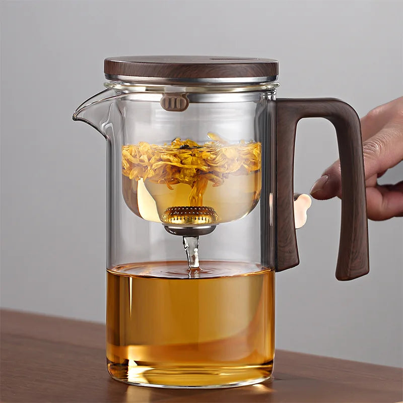 Enchanted One-Click Glass Teapot