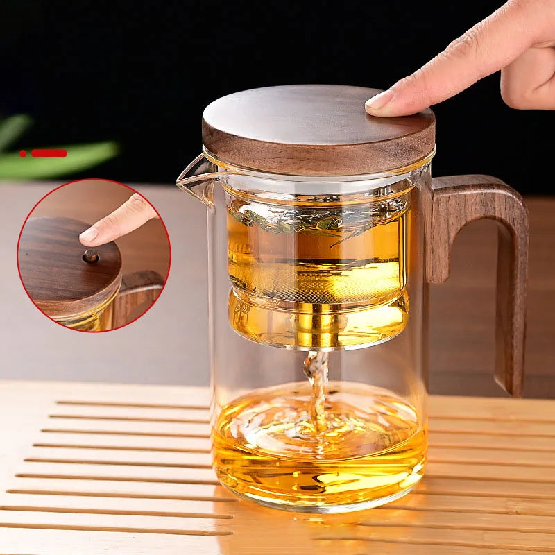 Enchanted One-Click Glass Teapot